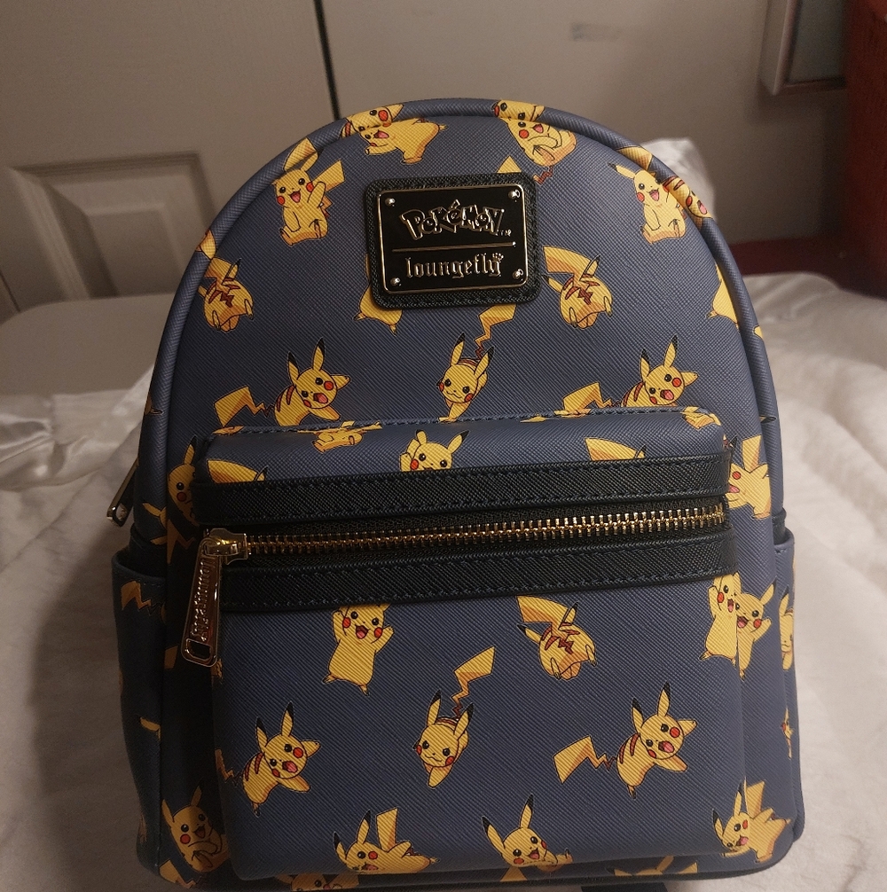 Loungefly Navy Pikachu Backpack NWT